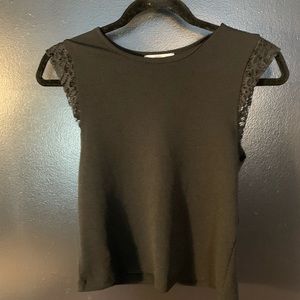 Zara Lace Trim Tank, Small